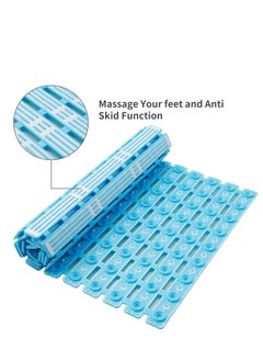 Shower Mat, Non Slip Bathtub Mat Extra Long 35.4x15.7 Inch, Anti Slip Bath Tub Mat with Suction Cups Thickened Bathroom Floor Stall Matt,Eco-Friendly TPE, DIY Tailoring, Blue, 1 Pcs - pzsku/Z7971CAA5E8923301D9A6Z/45/_/1721131658/2a7c73cf-dfb5-43f9-aae5-8aee72591f28