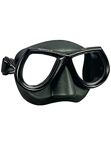 Mares Star Spearfishing Mask Unisex Adult Twin Lens Dive Mask for Freediving Scuba Diving Snorkeling wBiSilicone Skirt Strap - Image 1