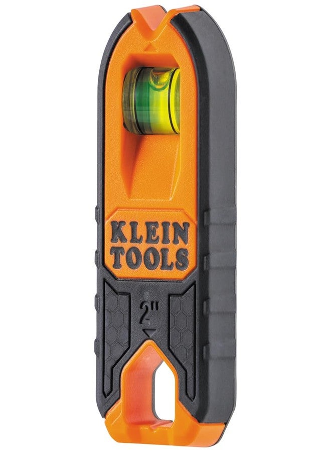 Klein Tools MSF100 Magnetic Stud Finder and Level, Compact, Wood and Metal Detector with Bubble Vial for Accurate Markings, Felt Pad Backing - Image 1