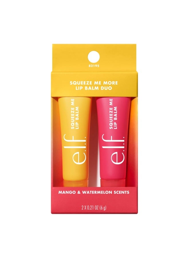 إلف e.l.f. Cosmetics Squeeze Me More - ثنائي بلسم الشفاه، (عبوتان)، شفاف 2 × 6 غرام - Image 1
