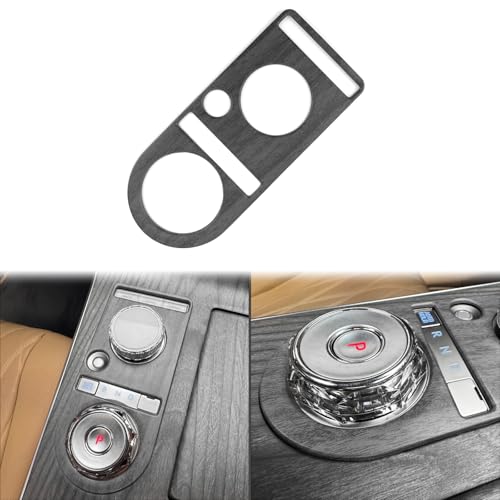 JUIVEEL ABS Central Gear Shift Panel Cover Center Control Cover Trim Car Interior Compatible with Genesis G80 RG3 2025 [PE] Accessories (Gear Shift Trim, Wood Grain Style) - Image 1