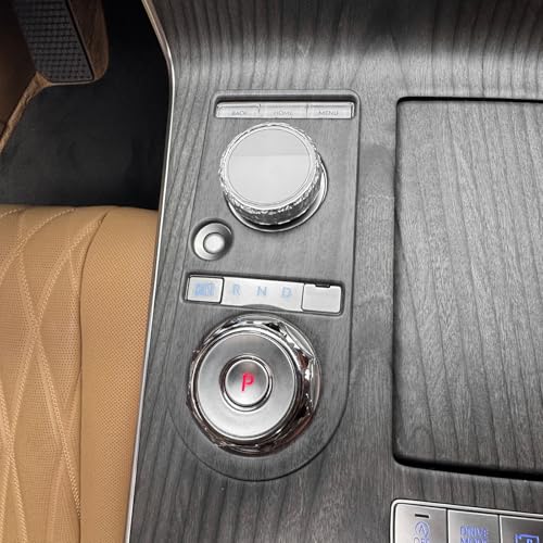 JUIVEEL ABS Central Gear Shift Panel Cover Center Control Cover Trim Car Interior Compatible with Genesis G80 RG3 2025 [PE] Accessories (Gear Shift Trim, Wood Grain Style) - Image 5