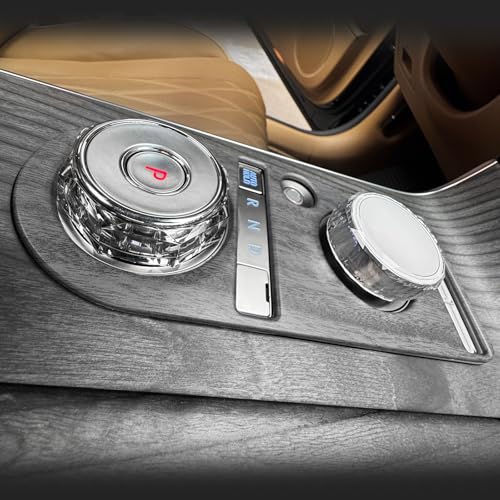 JUIVEEL ABS Central Gear Shift Panel Cover Center Control Cover Trim Car Interior Compatible with Genesis G80 RG3 2025 [PE] Accessories (Gear Shift Trim, Wood Grain Style) - Image 3