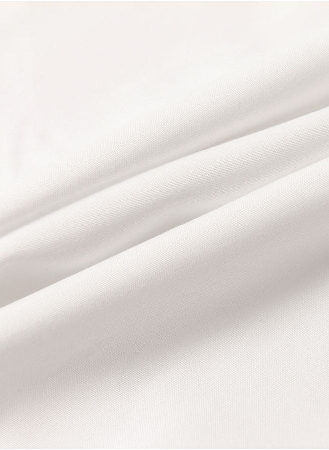 LUNA Home 1 Piece Long Body Pillow Case, Plain White Color.  - Image 3