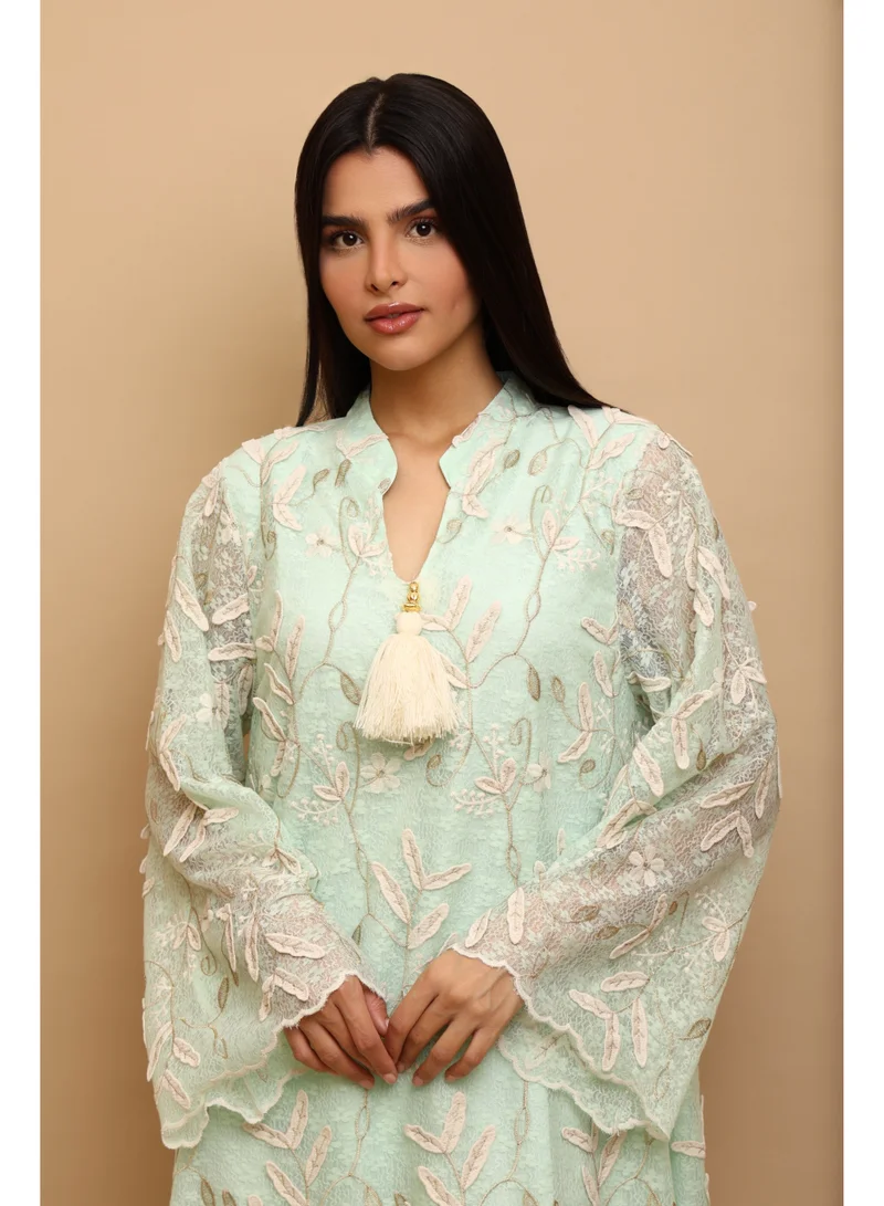 اكسا جلابية اككسا دانيا IK5029 اخضر