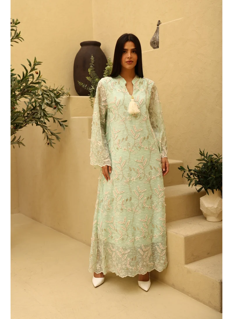 اكسا جلابية اككسا دانيا IK5029 اخضر