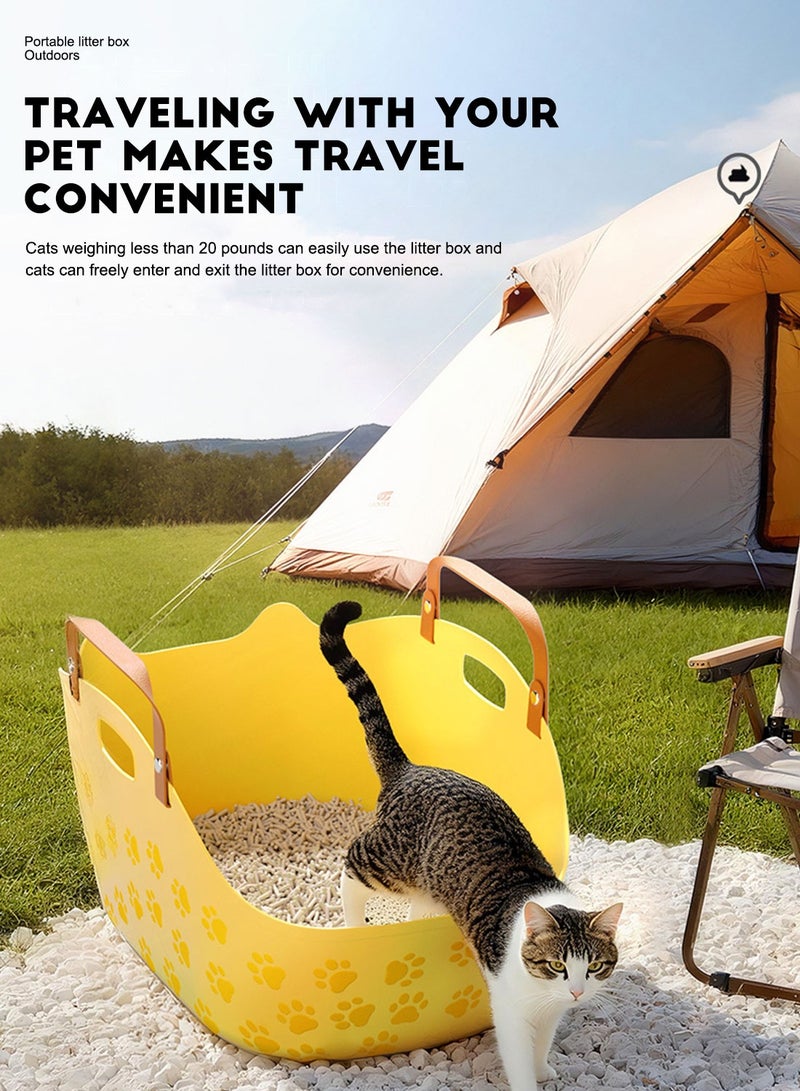 Kidle Portable Cat Litter Box Travel Litter Box Cat Toilet for Cat Travel Easy to Carry, Easy to Use - Image 5