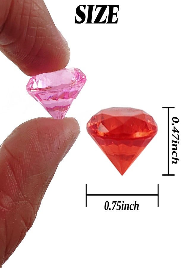 ROYHOO 140PCS Pirate Treasure Gem Toys, Fake Acrylic Bling Gem Diamonds Toys Colorful Beach Gems Pirate Jewels Toys for Kids Pirate Party Favors Decoration (Random Color) - Image 2