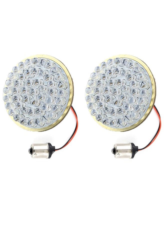 ZYTC 2" LED Turn Signals w/Brake Running Light Bullet Style Rear 1156 Red LED Turn Signal Kit for Harley Davidson - Image 1