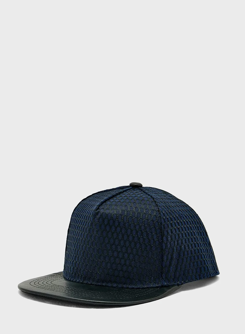 Seventy Five Mesh Overlay Flat Peak Cap