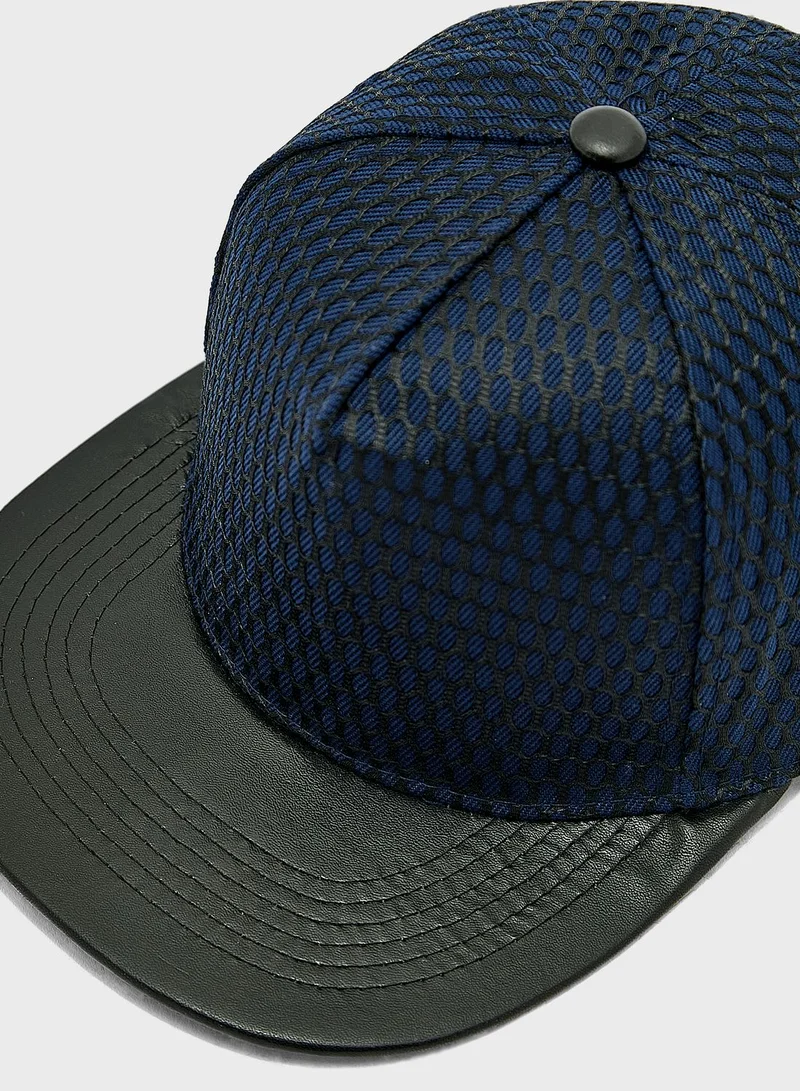 Seventy Five Mesh Overlay Flat Peak Cap