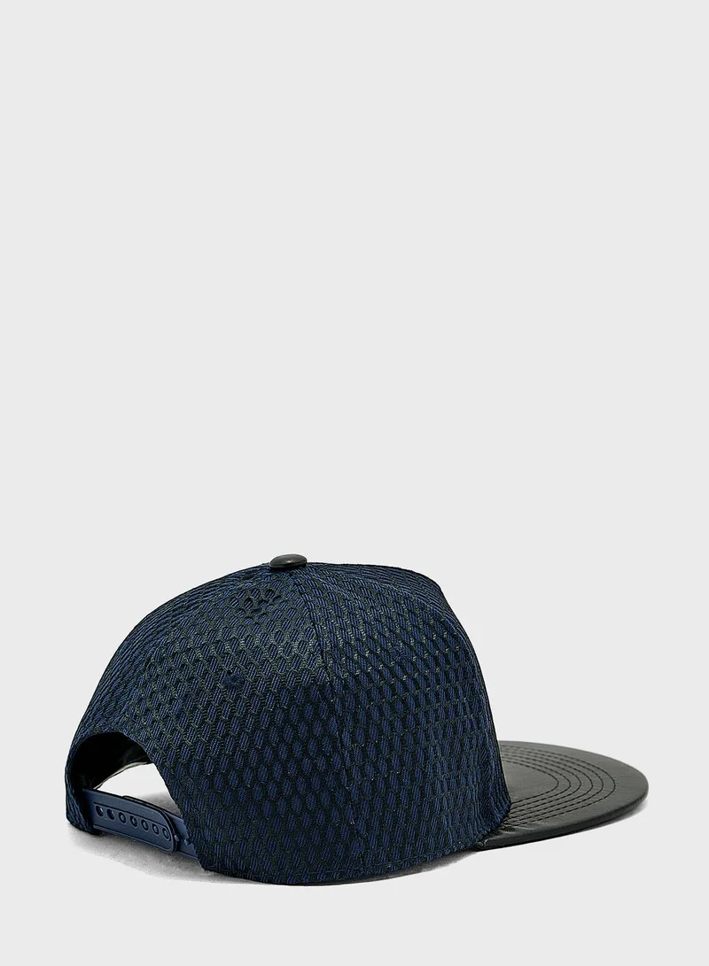 Seventy Five Mesh Overlay Flat Peak Cap