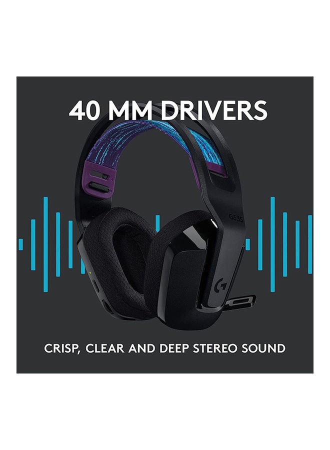 Logitech G535 Lightspeed Wireless Gaming Headset - Black - Image 2