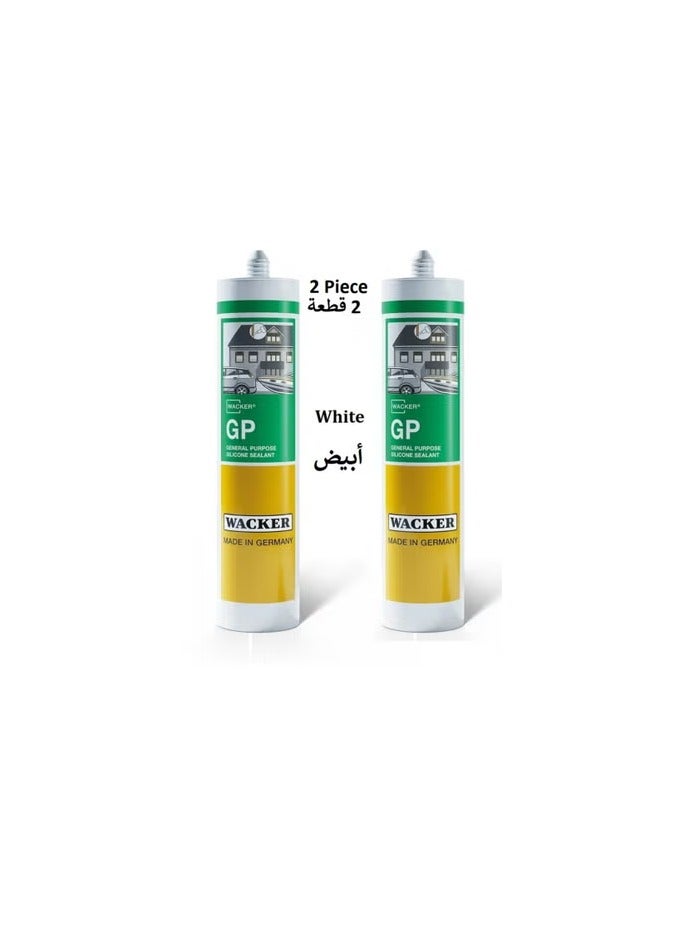 2 Piece Wacker Germany Silicone Sealant General Purpose GP White 280ml