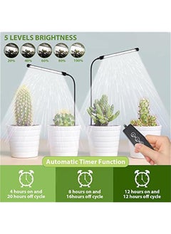 Arabest Indoor Plant Growing Lamp with Full Spectrum Light, Adjustable Gooseneck Design for Small Plant Growth, Automatic Timer & Brightness Control, Single Pack  - Image 3