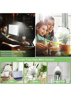 Arabest Indoor Plant Growing Lamp with Full Spectrum Light, Adjustable Gooseneck Design for Small Plant Growth, Automatic Timer & Brightness Control, Single Pack  - Image 4