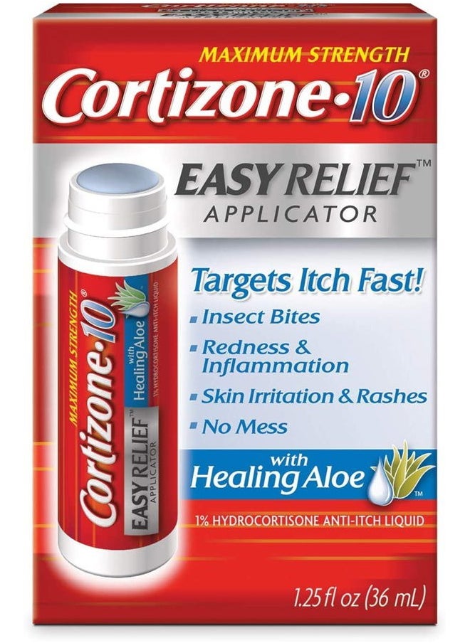 Cortizone 10 - Easy Applcto Size 1.25z Cortizone 10 Easy Relief Applicator With Healing Aloe 1.25oz - Image 1