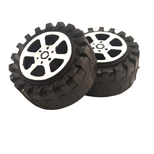 EUDAX 50pcs Plastic Roll 2mm Dia Shaft Toys Wheel and 25Pcs STEM Shaft Round Rod Axles for DIY Toy RC Car Truck Boat Helicopter Model Part - Image 5