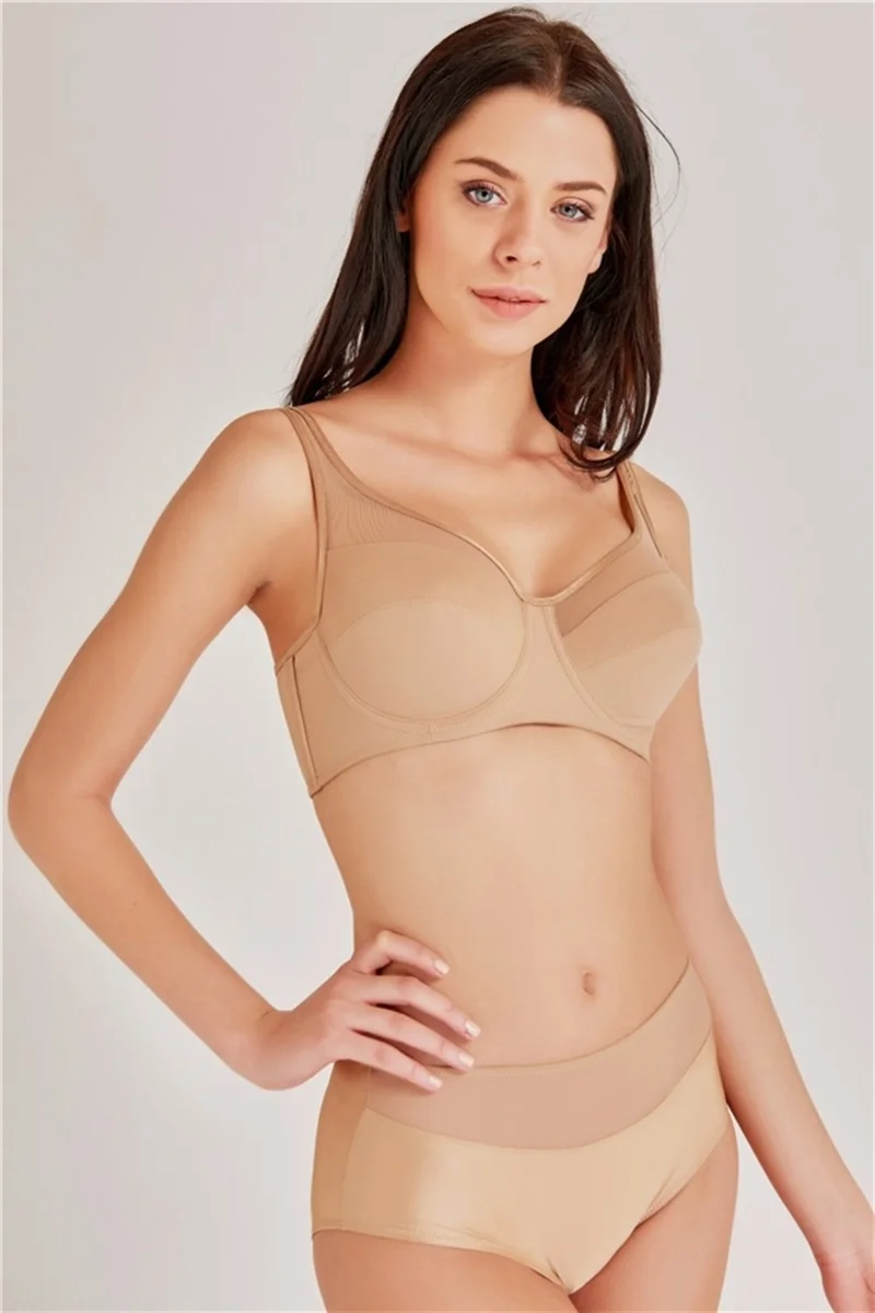 ماجيك فورم 3983 - Non-Sponge Plain Fabric Minimizer Bra