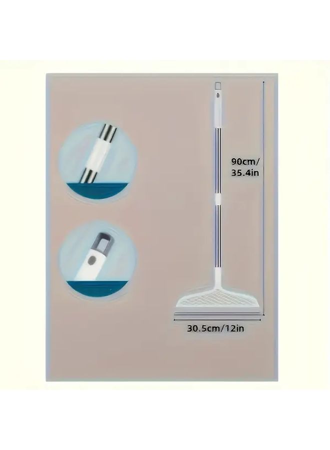 White Extra Long Magic Broom Detachable Head Double Sided Brush For All Floors - Image 2