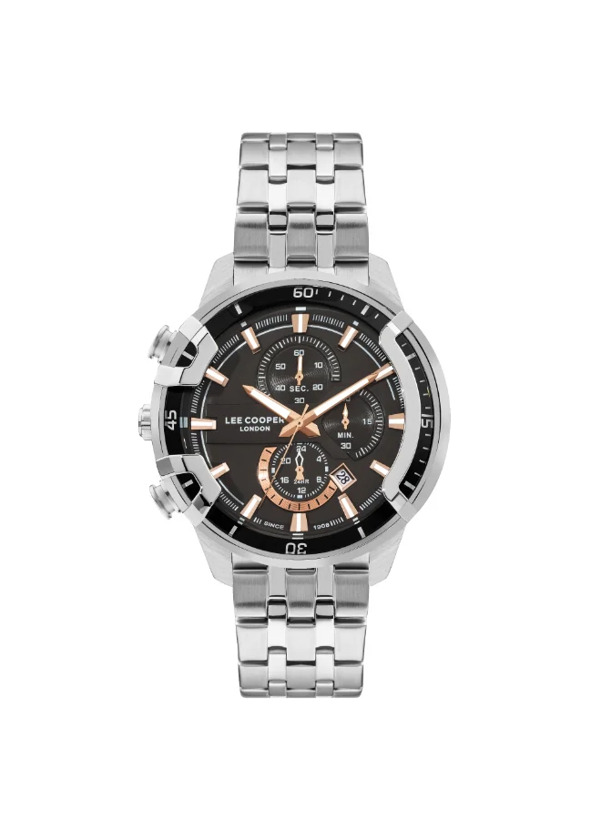لي كوبر LEE COOPER Men's Multi Function Grey Dial Watch - LC07872.360