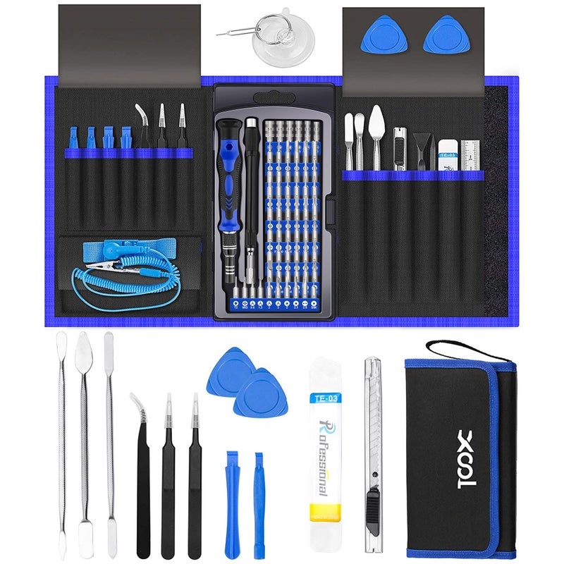 XOOL 82 in 1 Precision Screwdriver Set Magnetic Electronics Repair Tool Kit with Flexible Shaft and Extension Rod Compatible for PC Laptop iPhone PS4 PS5 Xbox Camera Computer Tablet - Image 2