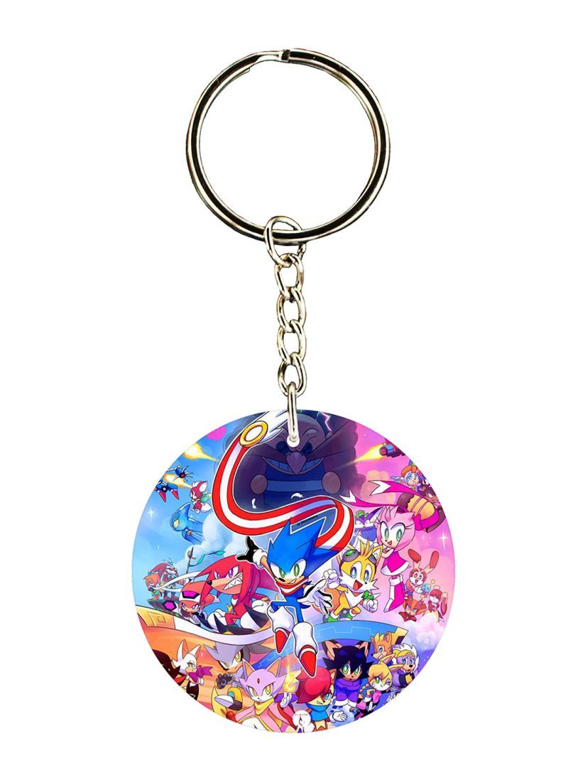 Sonic Printed Keychain
