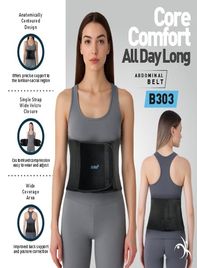 AccuSure Abdominal Belt B303 | Special Size Fits XL, XXL | Ortho Support Belt for Tummy Reduction, Back Pain & Post Delivery Recovery | Extra Coverage for Men & Women - Image 2