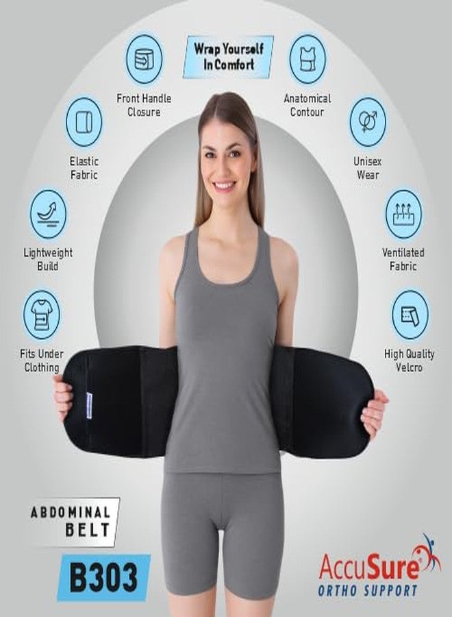 AccuSure Abdominal Belt B303 | Special Size Fits XL, XXL | Ortho Support Belt for Tummy Reduction, Back Pain & Post Delivery Recovery | Extra Coverage for Men & Women - Image 4