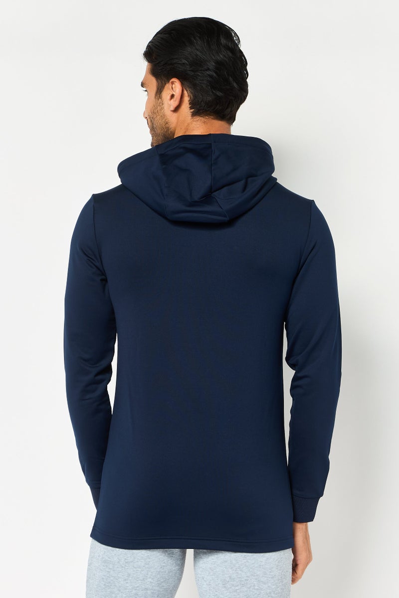 LACOSTE Men Sportswear Fit Long Sleeve Outdoor Hoodie, Navy - Image 4