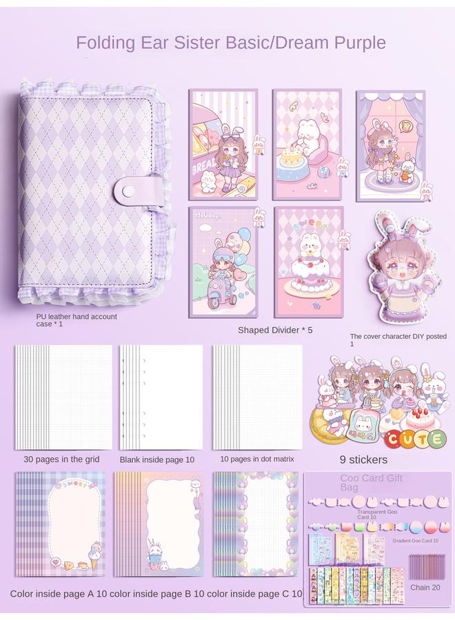 Bluejw Children's Day Gift New Smart Sister Folding Ears Sister Net Red Hand Account Suit Gift Box Girl Cute Hand Account - Image 1