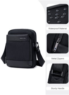 ARCTIC HUNTER Crossbody Sling Bag, Work Office Messenger Bag for Men, Black  - Image 5