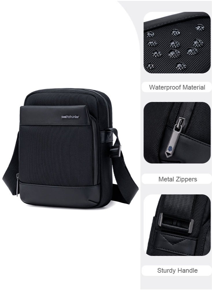 ARCTIC HUNTER Crossbody Sling Bag, Work Office Messenger Bag for Men, Black  - Image 5