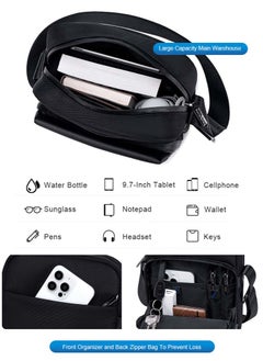 ARCTIC HUNTER Crossbody Sling Bag, Work Office Messenger Bag for Men, Black  - Image 4
