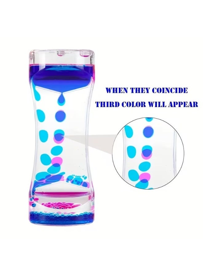 Goolsky Colorful Acrylic Liquid Sand Timer with Vibrant Bubble Design - Unique Gift for Holidays and New Year Celebrations, Festive Gift Item|Vibrant Sand Timer|Gift Sand Timer, Sand Timers for Home - Image 2