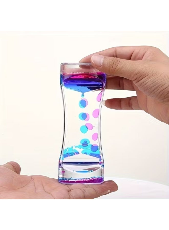 Goolsky Colorful Acrylic Liquid Sand Timer with Vibrant Bubble Design - Unique Gift for Holidays and New Year Celebrations, Festive Gift Item|Vibrant Sand Timer|Gift Sand Timer, Sand Timers for Home - Image 1