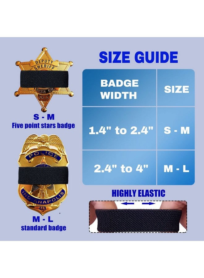 كريتريل مجموعة من 30 شريط حداد أسود من الشرطة وشارة ضابط شرطة ودرع حرس جنازة وأشرطة حرس الشرف لحجم الشارة من 2.4 إلى 4 بوصات - Image 3