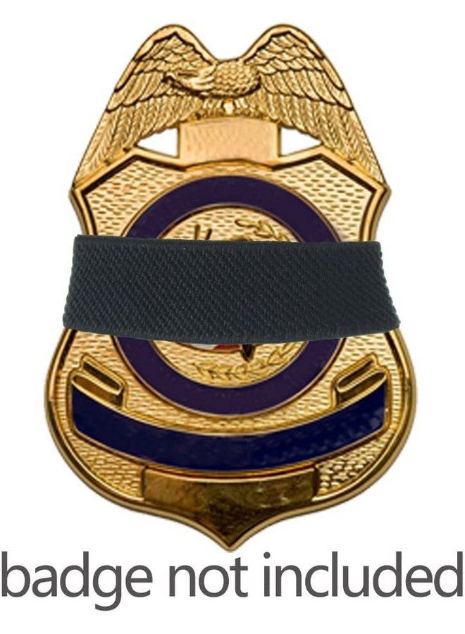 كريتريل مجموعة من 30 شريط حداد أسود من الشرطة وشارة ضابط شرطة ودرع حرس جنازة وأشرطة حرس الشرف لحجم الشارة من 2.4 إلى 4 بوصات - Image 2