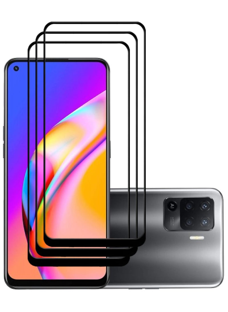 ACLIX 3 Pieces Antistatic ESD Dustproof Premium Quality High Definition Tempered Glass Screen Protector Designed For Oppo A94 - Image 1