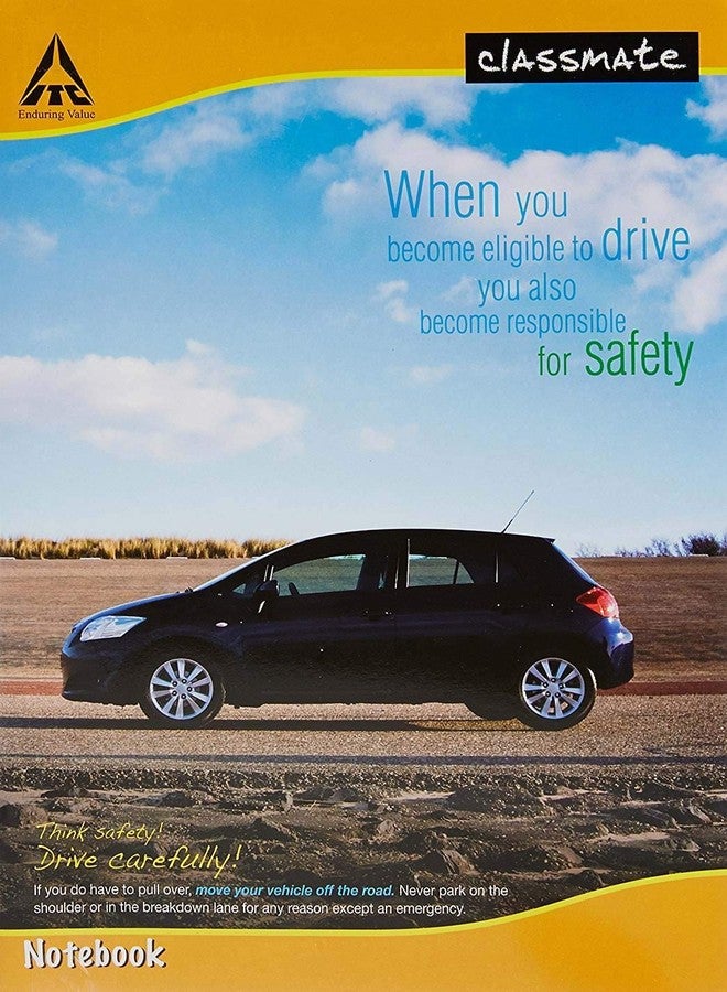 كلاسميت دفتر ملاحظات كلاس ميت الطويل - مقاس A4، غلاف ورقي، 140 صفحة، بدون سطور - Image 1