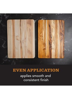Clark's CLARK'S Cutting Board Oil & Wax Applicator - Elegant Design With Ergonomic Handle - Restores Beauty Of Your Butcher Block And Wood Surfaces - Smooth And Consistent Finish - Made From Hardwood Maple  - Image 3