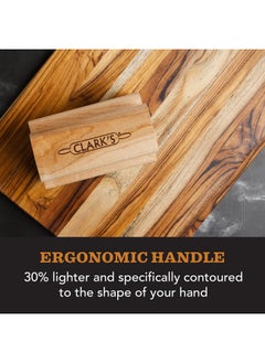 Clark's CLARK'S Cutting Board Oil & Wax Applicator - Elegant Design With Ergonomic Handle - Restores Beauty Of Your Butcher Block And Wood Surfaces - Smooth And Consistent Finish - Made From Hardwood Maple  - Image 4