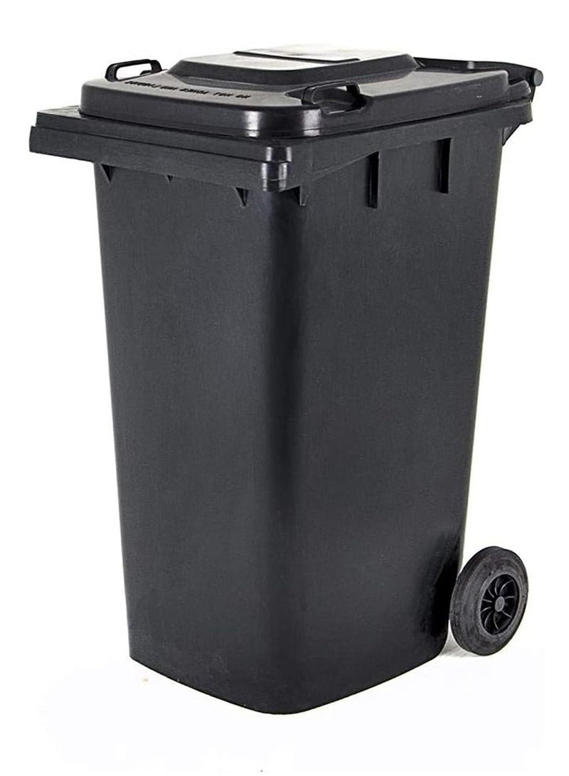 Commercial Basket Garbage Bin Black 240Liters