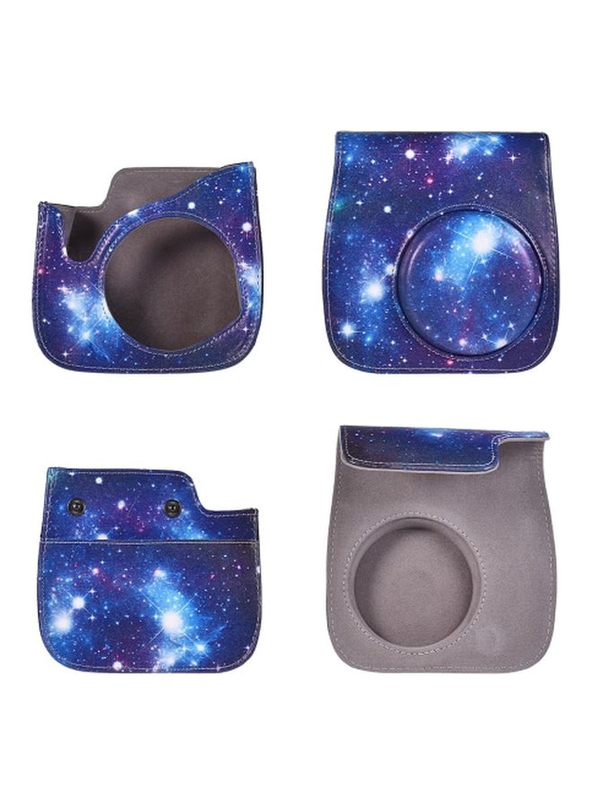 13-In-1 Protective Camera Case For Fujifilm Instax Mini 8+/8s/8/9 Blue/White - Image 4