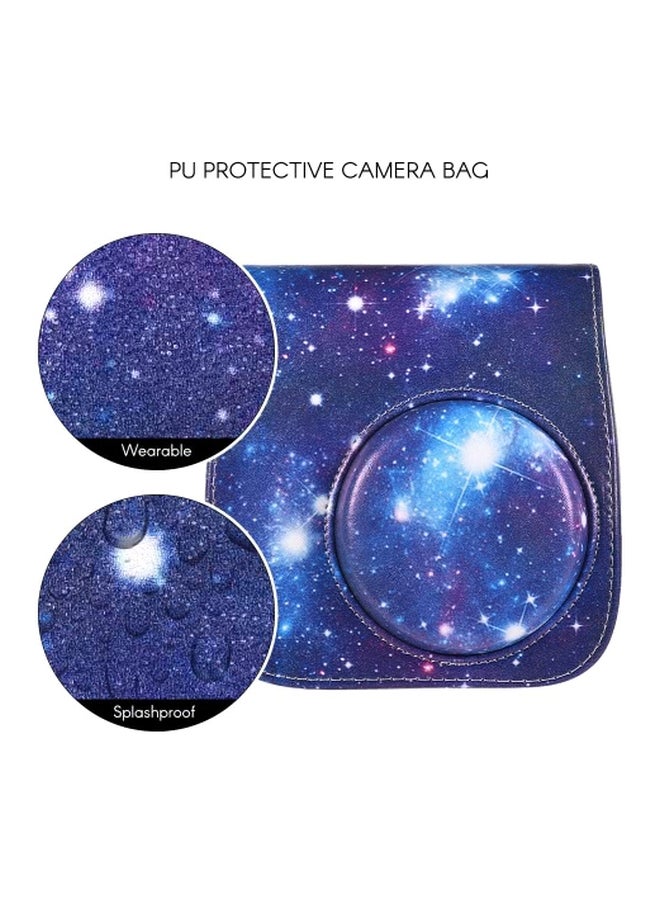 13-In-1 Protective Camera Case For Fujifilm Instax Mini 8+/8s/8/9 Blue/White - Image 5