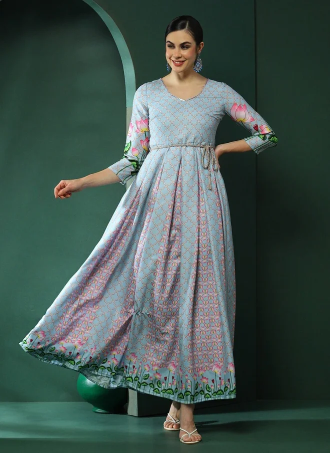 أيه كيه إس Blue Maxi Dress for Women