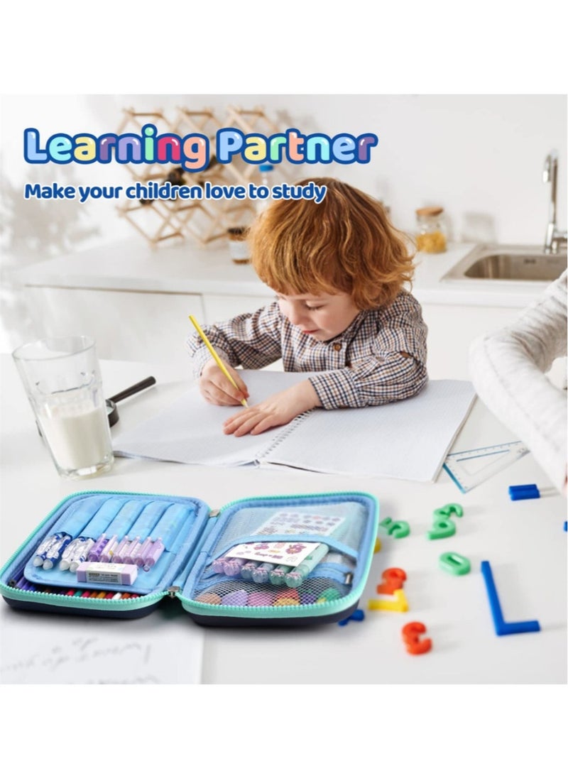 Multifunction Pencil Case, Cute Cartoon Pen Box Organizer Stationery