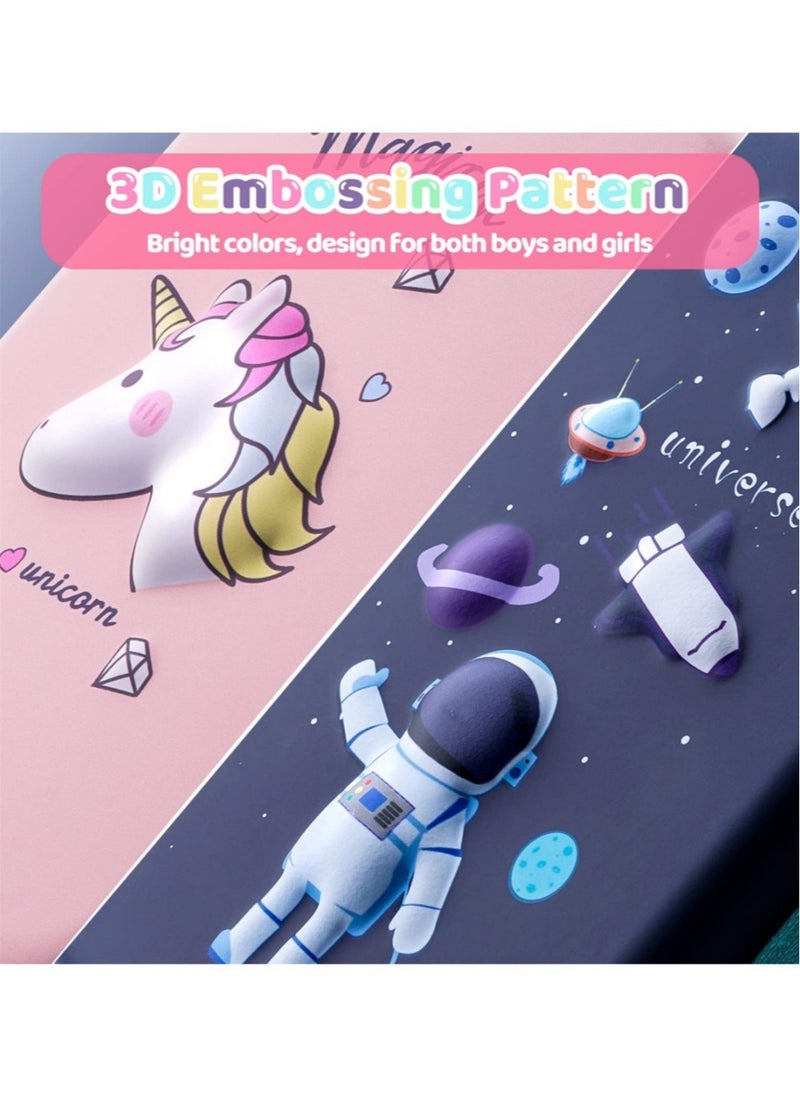 Multifunction Pencil Case, Cute Cartoon Pen Box Organizer Stationery