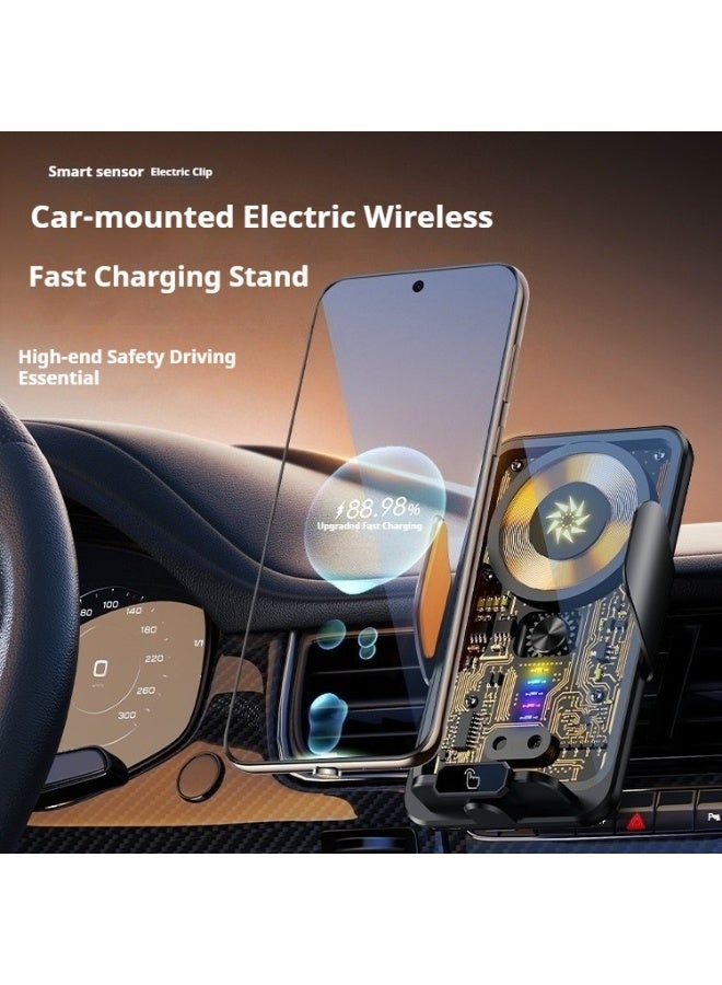 【Long-Distance Companion】Anti-Slip Shockproof Wireless Charging Car Mount | Gravity Sensing Automatic Fixation | Intelligent Heat Dissipation | Fatigue-Free Navigation for Long-Distance Driving - Image 2