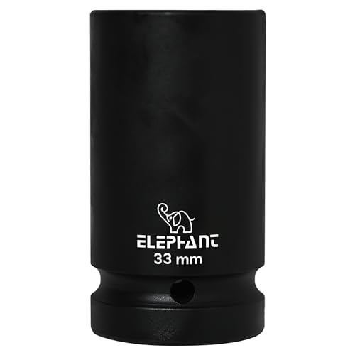 Elephant Metal 1 Inch Square Drive STD Impact Socket | 6-Point | 90 mm Length | 33 mm Size - Image 1